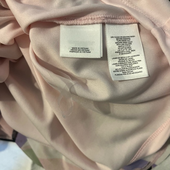 Kasper Tutu tunic geometric sheer sleeves Rare!! SZ: L NWT - Picture 13 of 15